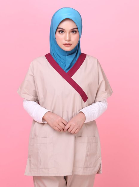 Tudung Soft Awning Full Scuba Plain - Dark Turquoise