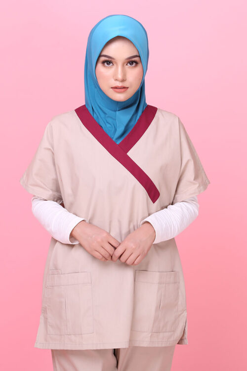 Tudung Soft Awning Full Scuba Plain - Dark Turquoise