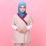 Tudung Soft Awning Full Scuba Plain - Dark Turquoise