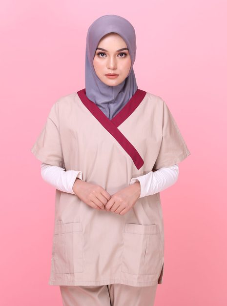 Tudung Soft Awning Full Scuba Plain - Grey