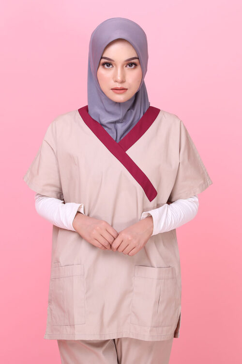 Tudung Soft Awning Full Scuba Plain - Grey