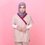 Tudung Soft Awning Full Scuba Plain - Grey