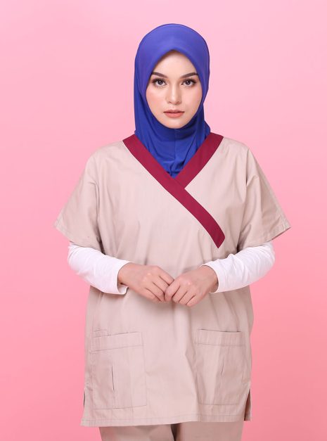 Tudung Soft Awning Full Scuba Plain - Royal Blue