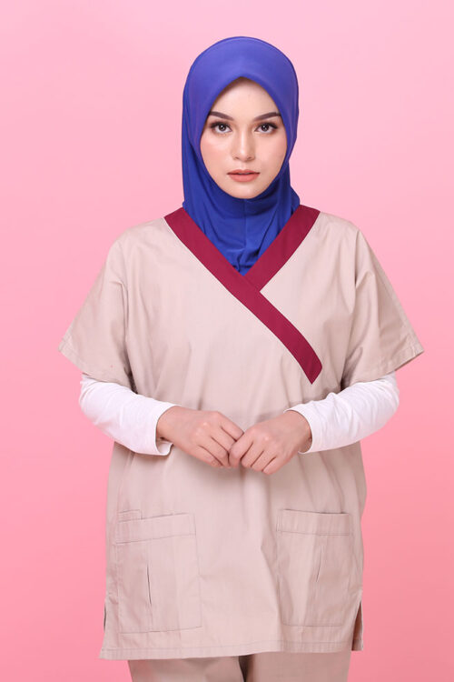 Tudung Soft Awning Full Scuba Plain - Royal Blue