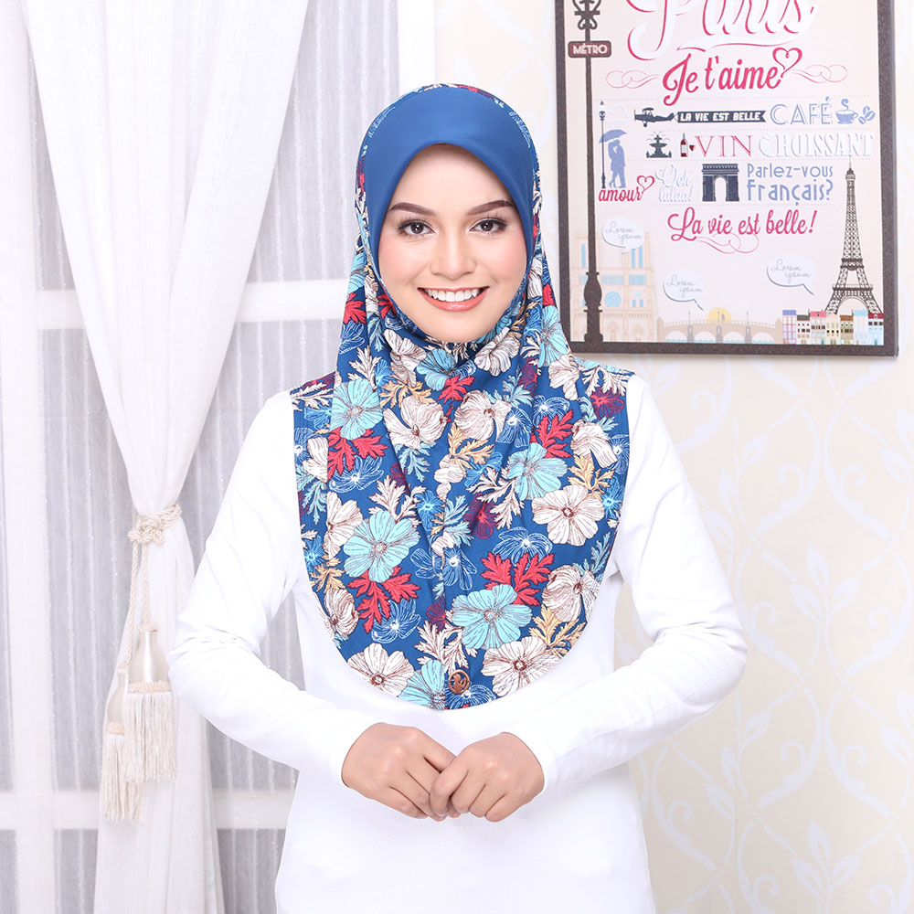 Tudung Sarung Mia Beauty Blue