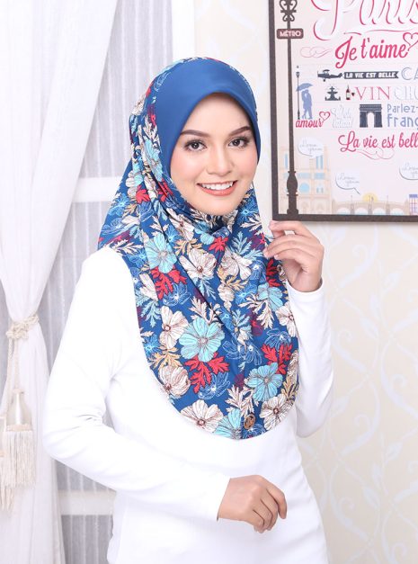 Tudung Sarung Mia Beauty Blue