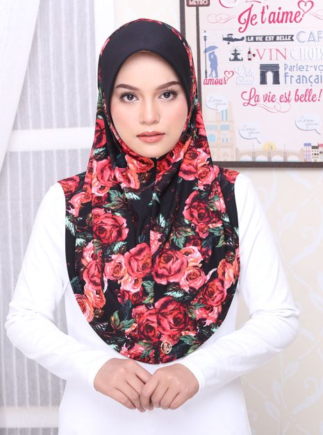Tudung Sarung Mia Red Roses