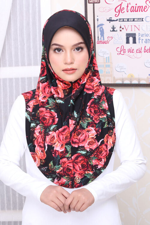 Tudung Sarung Mia Red Roses
