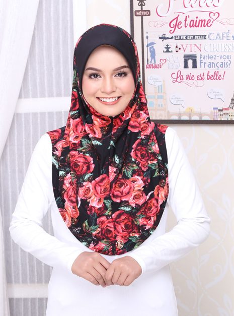 Tudung Sarung Mia Red Roses