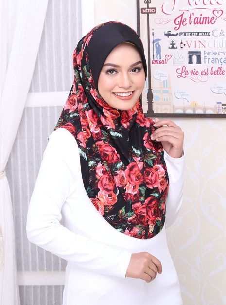 Tudung Sarung Mia Red Roses