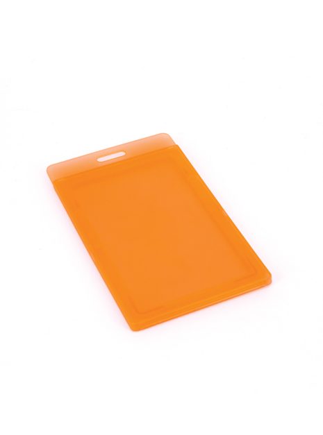 Transparent ID Card Holder - Orange