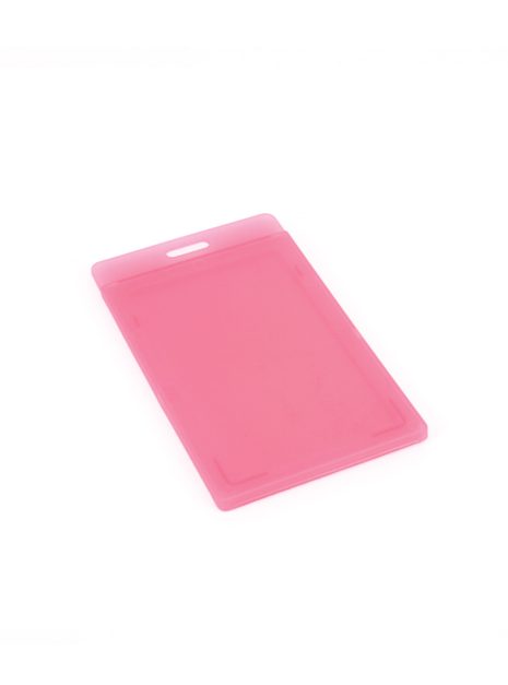 Transparent ID Card Holder - Pastel Pink