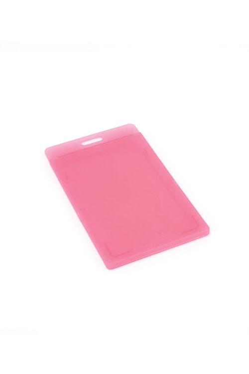 Transparent ID Card Holder - Pastel Pink