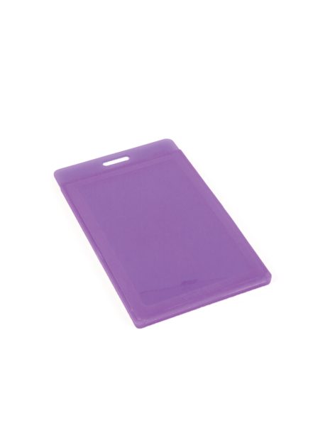Transparent ID Card Holder - Purple