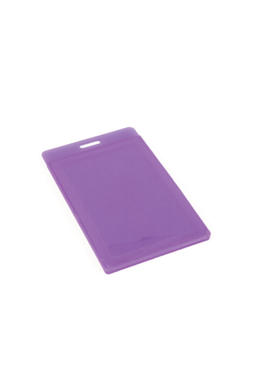 Transparent ID Card Holder - Purple