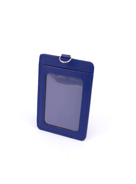 DOUBLE POCKET CARD HOLDER VERTICAL -DARK BLUE
