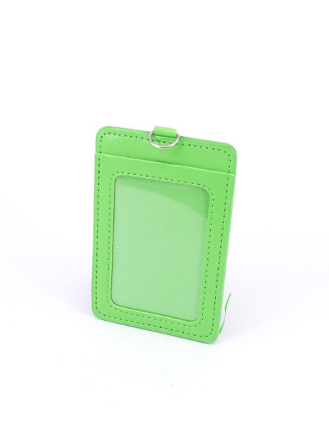 DOUBLE POCKET CARD HOLDER VERTICAL -LIGHT GREEN