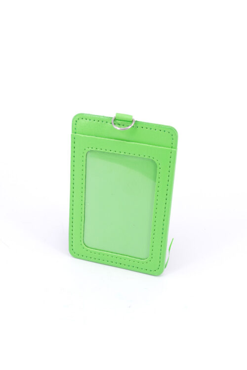 DOUBLE POCKET CARD HOLDER VERTICAL -LIGHT GREEN