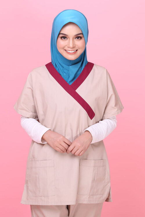 Tudung Soft Awning Half Scuba Plain Columbia - Dark Turquoise