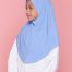 Tudung Sekolah Soft Awning Half Scuba - Biru Pengawas
