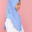 Tudung Sekolah Soft Awning Half Scuba - Biru Pengawas