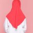 Tudung Sekolah Soft Awning Half Scuba - Chili Red