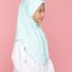 Tudung Sekolah Soft Awning Half Scuba - Hijau Cair