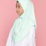 Tudung Sekolah Soft Awning Half Scuba - Hijau Pengawas
