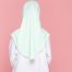 Tudung Sekolah Soft Awning Half Scuba - Hijau Pengawas