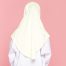 Tudung Sekolah Soft Awning Half Scuba - Kuning Cair