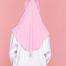 Tudung Sekolah Soft Awning Half Scuba - Pink