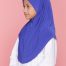 Tudung Sekolah Soft Awning Half Scuba - Biru Royal