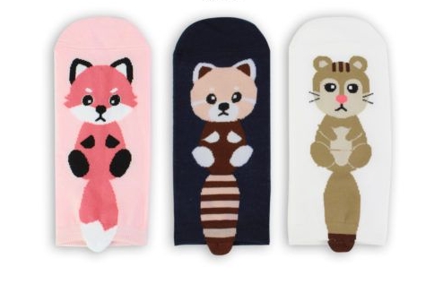 COTTON COMFORT CARTOON ANKLE SOCKS - CUTE ANIMAL