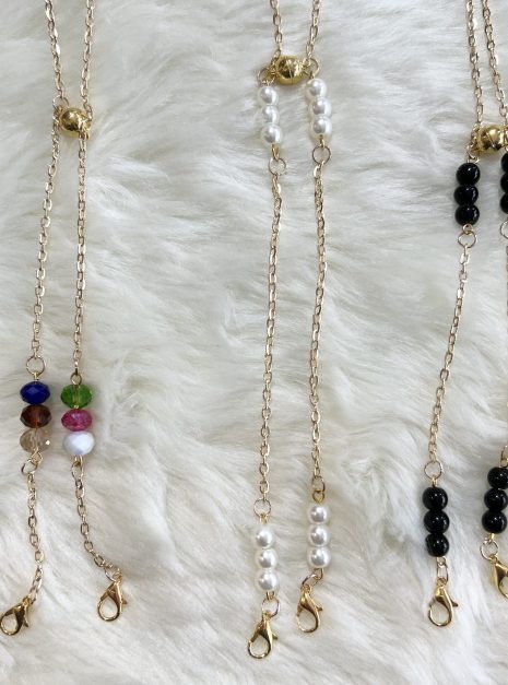 2 in 1 Magnet Mask Chain - Gold Series