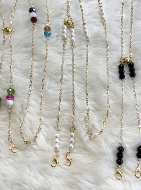 2 in 1 Magnet Mask Chain - Gold Series