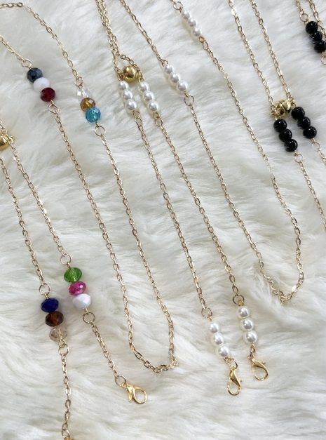 2 in 1 Magnet Mask Chain - Gold Series