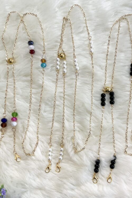 2 in 1 Magnet Mask Chain - Gold Series