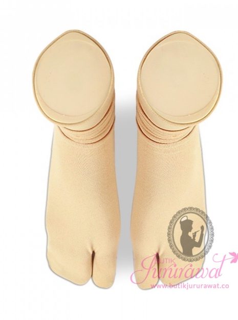 PREMIUM Comfort Nylon Anti Slip Split Toe Socks - Skin 
