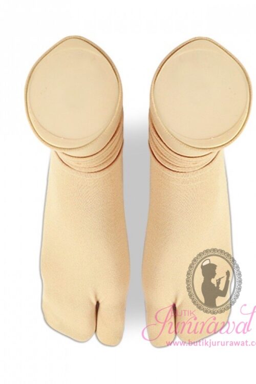 PREMIUM Comfort Nylon Anti Slip Split Toe Socks - Skin