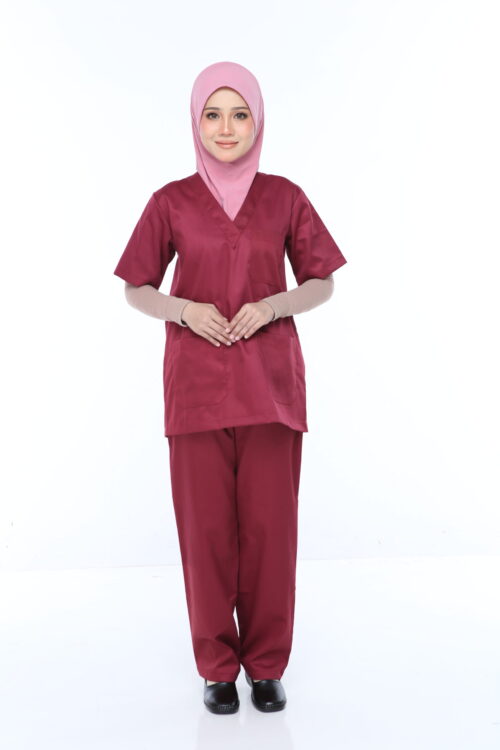 CLEARANCE - TUDUNG SOFT AWNING HALF SCUBA PINK BELACAN