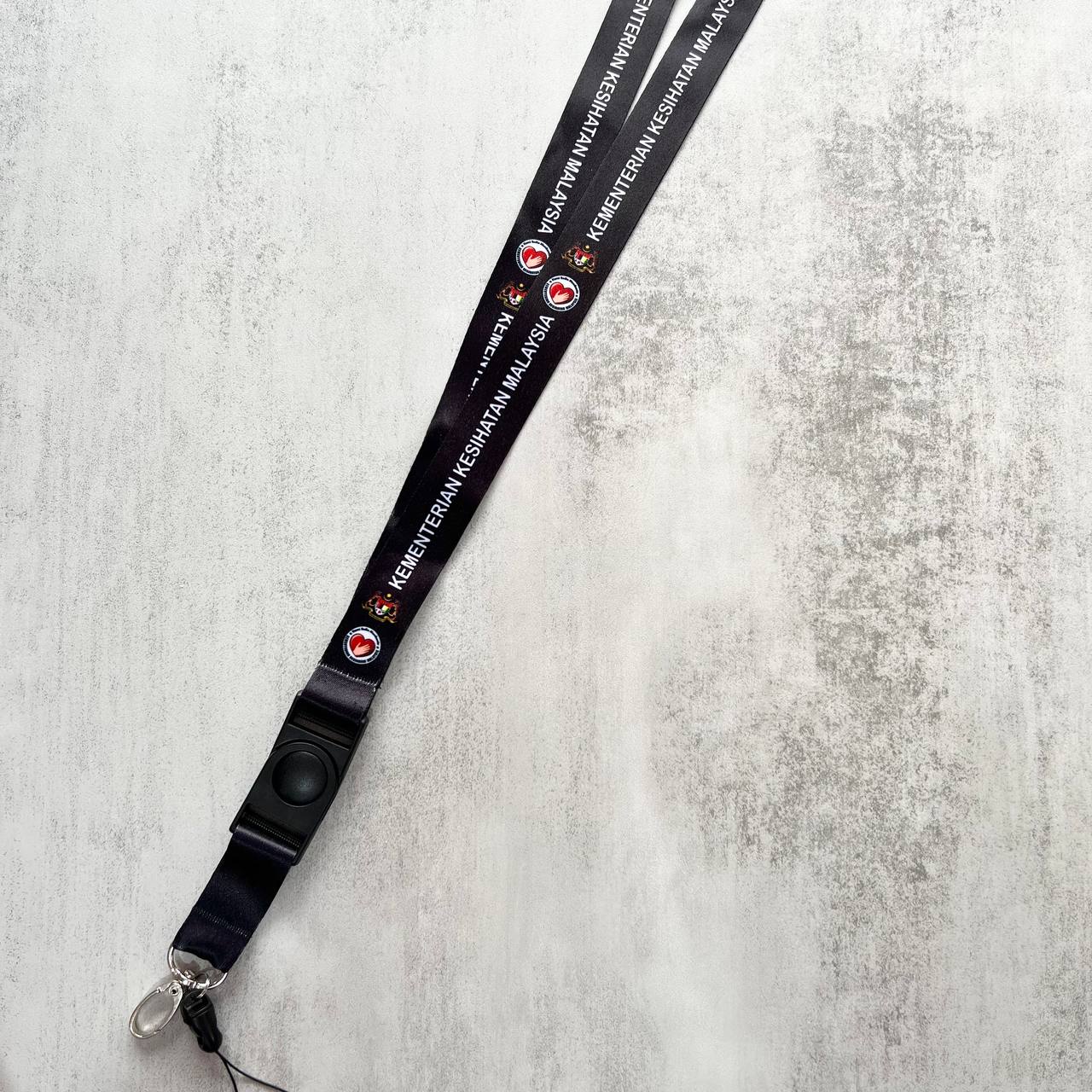 Lanyard Kementerian Kesihatan Malaysia - Black