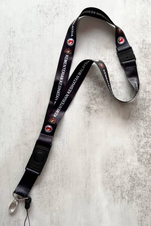 Lanyard Kementerian Kesihatan Malaysia - Black