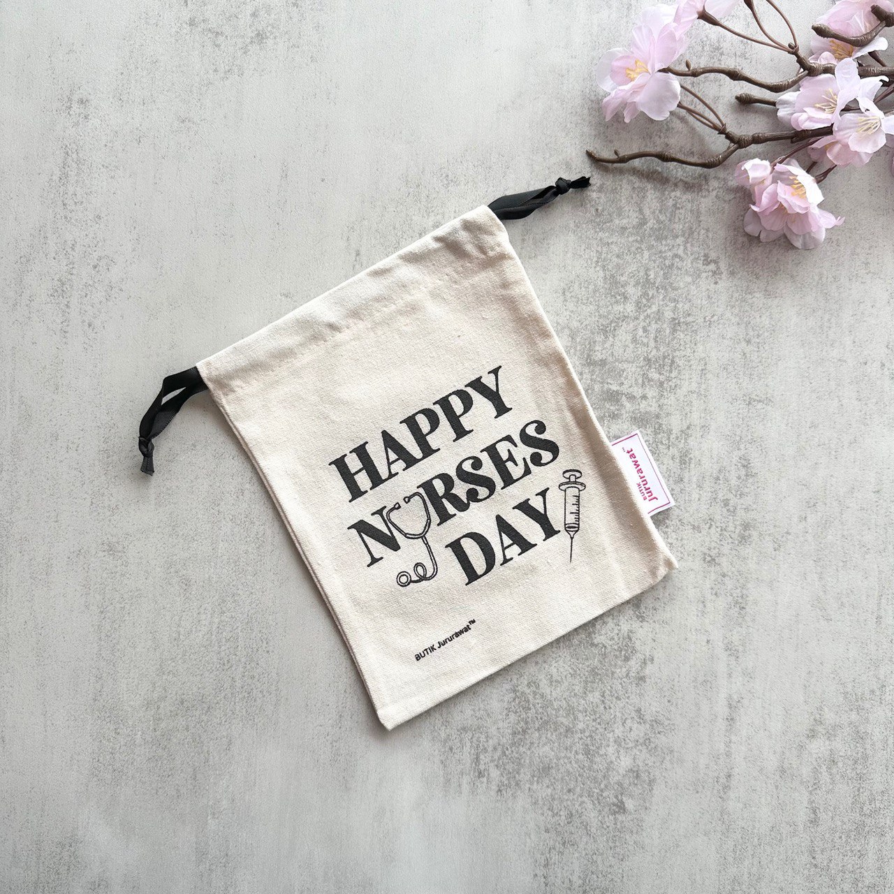 HAPPY NURSES DAY DRAWSTRING BAG 