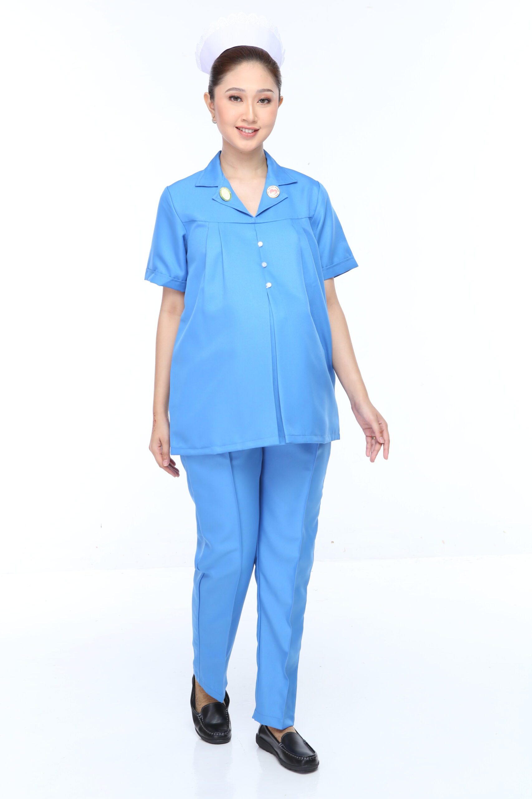 SISTER SHORT SLEEVE MATERNITY UNIFORM - (ONE SET TOP & PANT)