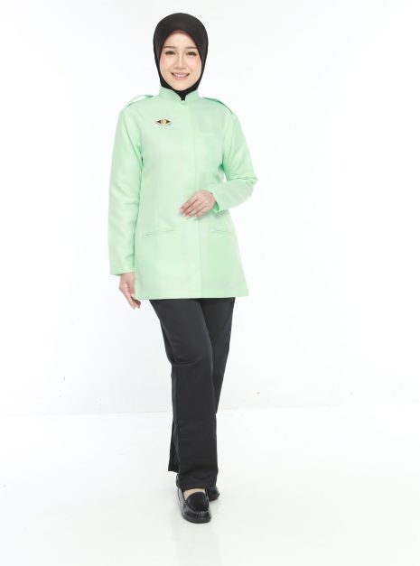 PENOLONG PEGAWAI PERUBATAN FEMALE CLINICAL UNIFORM (ONE SET TOP & PANT)