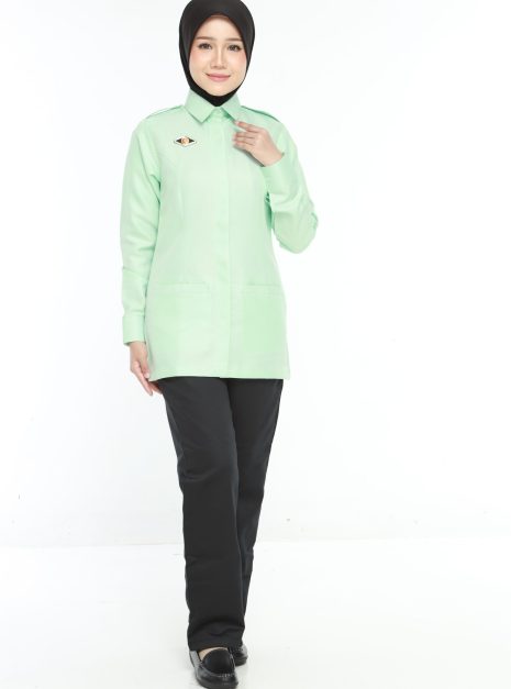 PENOLONG PEGAWAI PERUBATAN FEMALE OFFICIAL UNIFORM (ONE SET TOP & PANT)