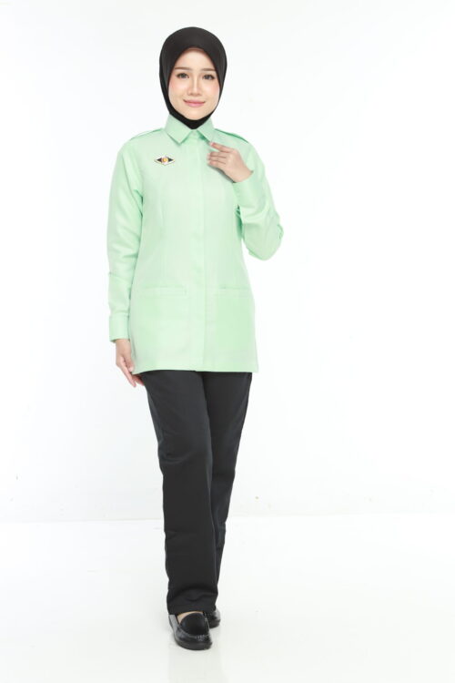 PENOLONG PEGAWAI PERUBATAN FEMALE OFFICIAL UNIFORM (ONE SET TOP & PANT)