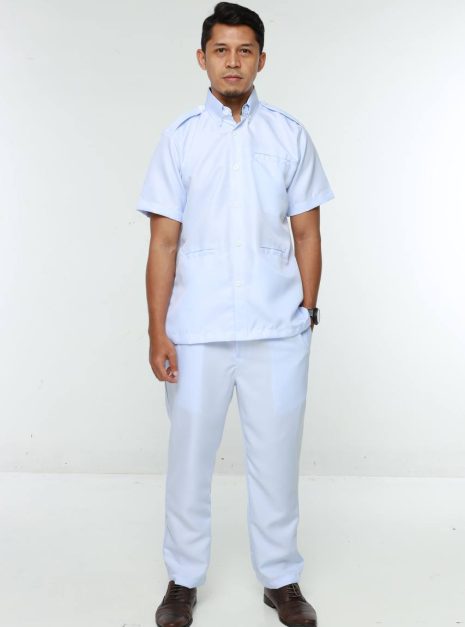 PEMBANTU PERAWATAN KESIHATAN MALE UNIFORM (ONE SET TOP & PANT)