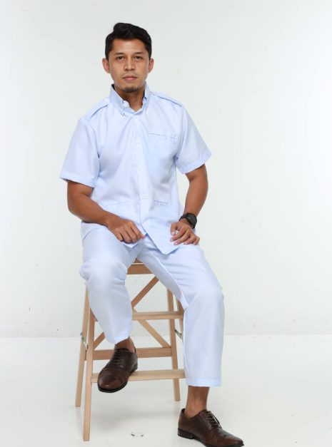 PEMBANTU PERAWATAN KESIHATAN MALE UNIFORM (ONE SET TOP & PANT)