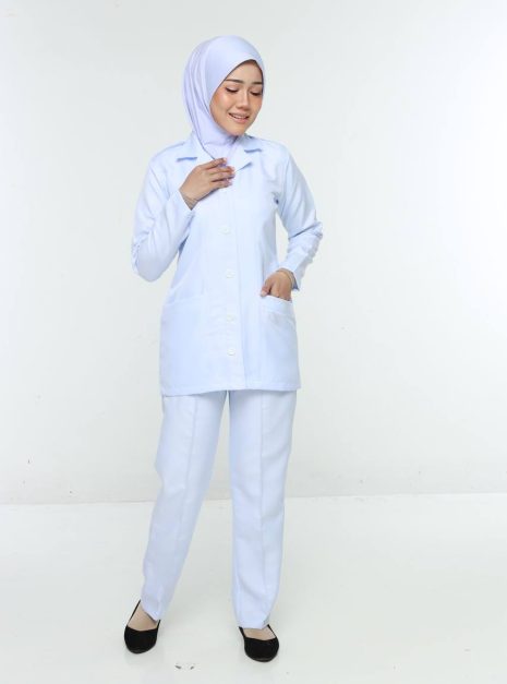 PEMBANTU PERAWATAN KESIHATAN FEMALE UNIFORM (ONE SET TOP & PANT)
